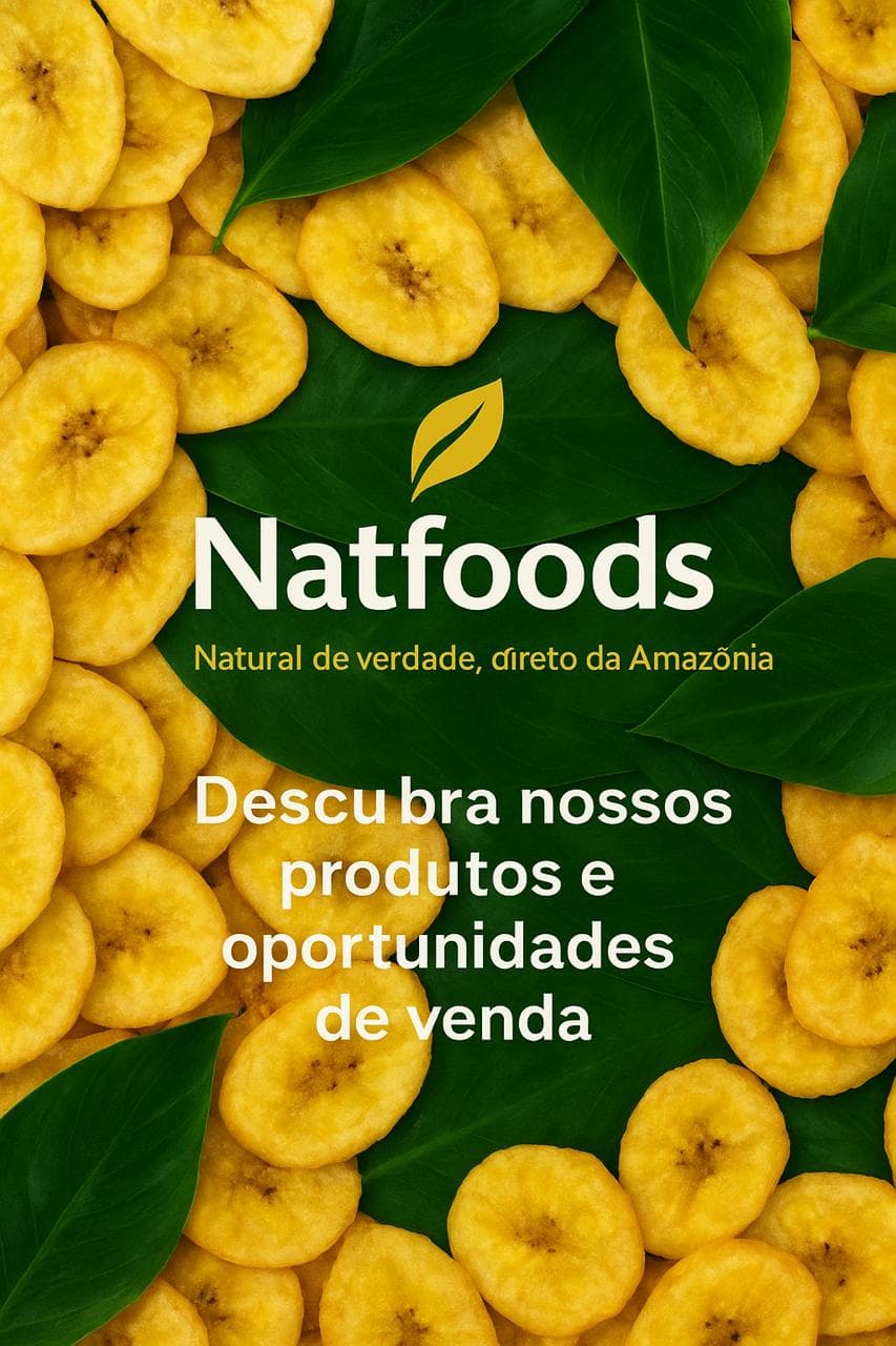 Chips de banana Natfoods sabor Páprica Doce