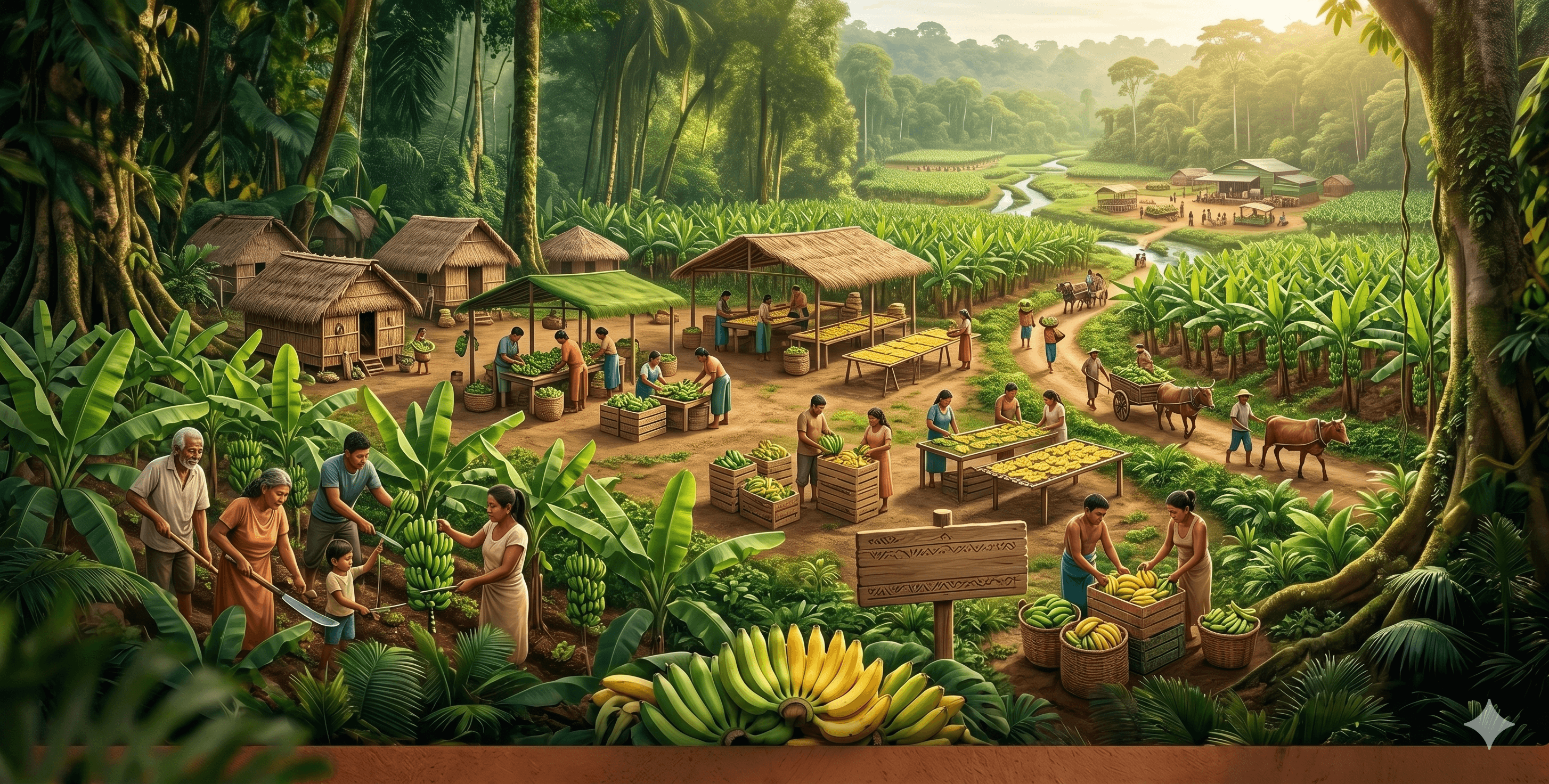Produção de bananas em ambiente amazônico